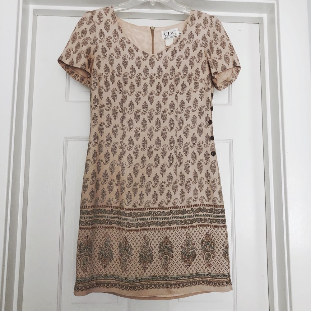 CDC PETITES Vintage Paisley Print with buttons